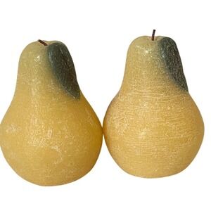Threshold Pair Of 2 Threshold Sugared Pear Figural Candles Target Yellow New